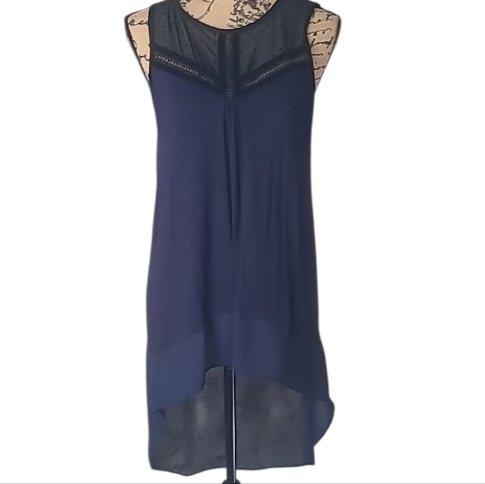 Final - Kate & Mallory Navy & Black Sleeveless Top